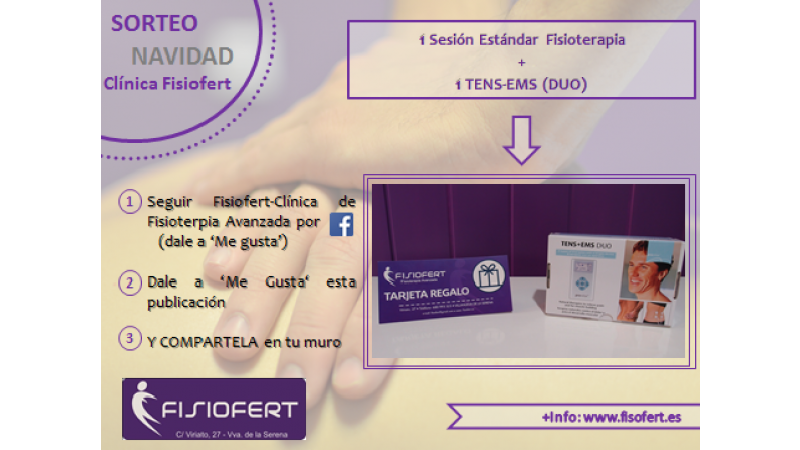 SORTEO DE NAVIDAD EN CLÍNICA FISIOFERT