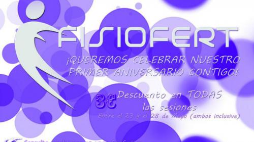 OFERTA PRIMER ANIVERSARIO FISIOFERT